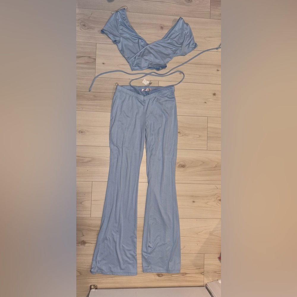 Baby Blue Two Piece Set